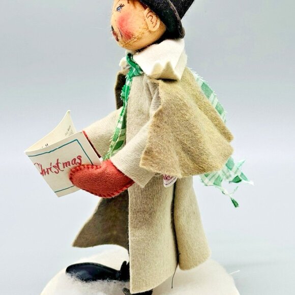 Annalee Caroler Boy Man Open Eyes Open Mouth 10 inch Doll READ - Picture 3 of 7